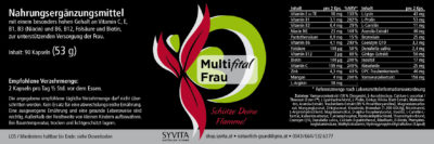 SYVITA Nahrungsergänzung Multifital Frau - 90 Kapseln (53 g)
