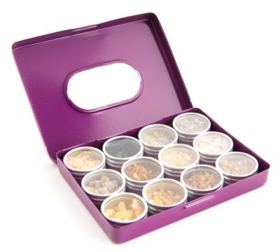 REINE HARZE  Räuchermischungen - Sortiment in 12 Döschen ca. 50 g