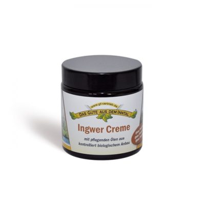 INGWER Creme - 110 ml im Braunglastiegel