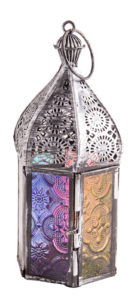 Stimmungsvolle Laterne - Orientalisches Licht 1001 Nacht - H: 17 cm, B: 6,5 cm