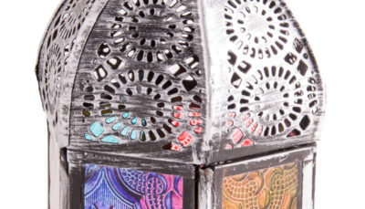 Stimmungsvolle Laterne - Orientalisches Licht 1001 Nacht - H: 17 cm, B: 6,5 cm