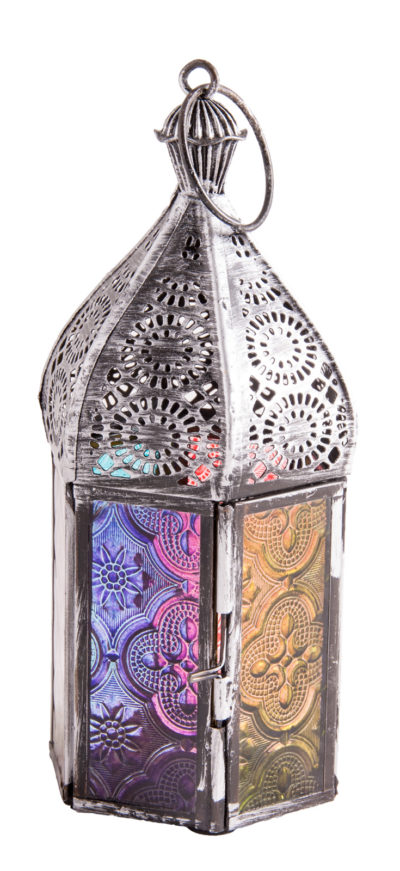 Stimmungsvolle Laterne - Orientalisches Licht 1001 Nacht - H: 17 cm, B: 6,5 cm