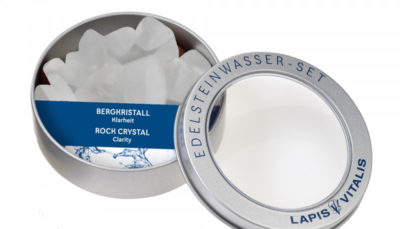 Bergkristall - Wassersteine in Geschenkdose 0,15 kg