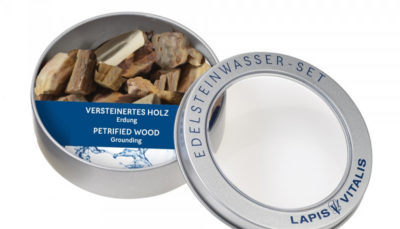 Versteinertes Holz - Wassersteine in Geschenkdose 0,15 kg