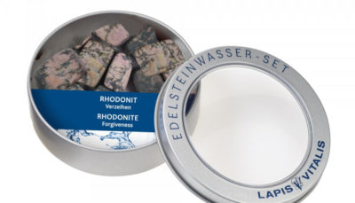 Rhodonite - Wassersteine in Geschenkdose 0,15 kg