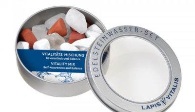 Vitalitätsmischung Bewusstheit und Balance - Wassersteine in Geschenkdose  0,15 kg