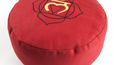 Chakra Meditationskissen - Wurzelchakra  Ø 36 cm, Höhe 15 cm