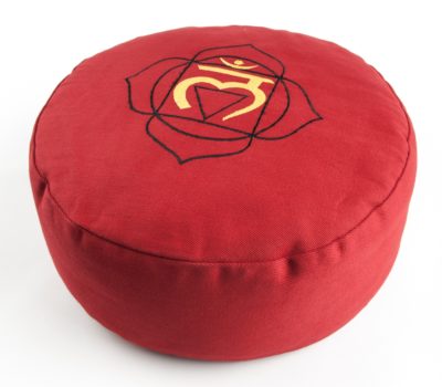 Chakra Meditationskissen - Wurzelchakra  Ø 36 cm, Höhe 15 cm