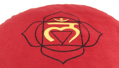 Chakra Meditations- & Yogakissen Wurzelchakra  Ø 36 cm, Höhe 15 cm