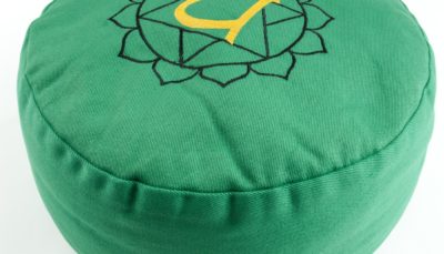 Chakra Meditationskissen - Herzchakra  Ø 36 cm, Höhe 15 cm