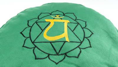 Chakra Meditations- & Yogakissen Herzchakra  Ø 36 cm, Höhe 15 cm
