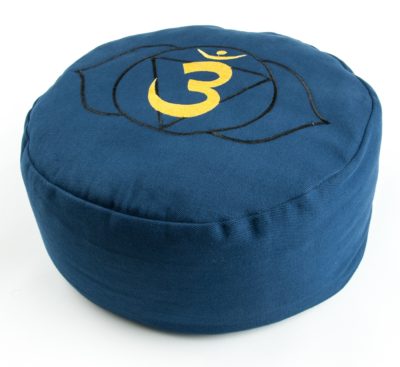 Chakra Meditationskissen - Stirnchakra Ø 36 cm, Höhe 15 cm