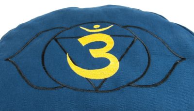 Chakra Meditations- & Yogakissen Stirnchakra  Ø 36 cm, Höhe 15 cm