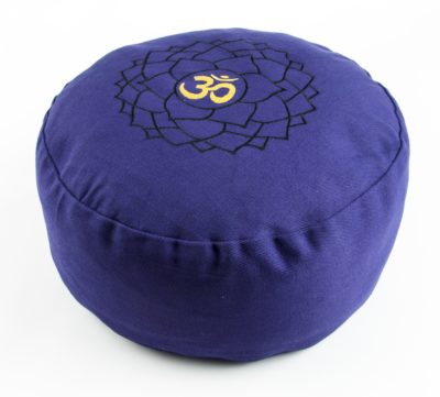 Chakra Meditationskissen - Kronenchakra Ø 36 cm, Höhe 15 cm