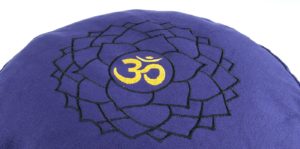 Chakra Meditationskissen - Kronenchakra Ø 36 cm, Höhe 15 cm