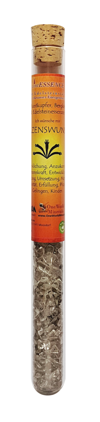 HERZENSWUNSCH - WUNSCHERFÜLLUNG Engelalm Edelsteinstab 24 cm
