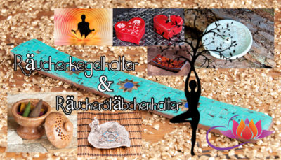 Räucherschiffchen, Stäbchen- & Kegelhalter